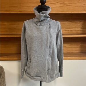 Torrid Active Gray Cowl Neck zip up sweatshirt